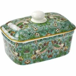 Lesser & Pavey William Morris Strawberry Thief Butter Dish Leonardo Collection