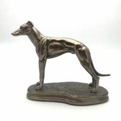 Fiesta Studios Standing Greyhound Figure Cold Cast Bronze By Beauchamp Bronze