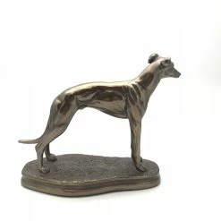 Fiesta Studios Standing Greyhound Figure Cold Cast Bronze By Beauchamp Bronze