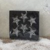 Heaven Sends Set Of 6 Glass Star Hanging Decorations 4.5 Cm