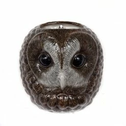 Quail Ceramics Tawny Owl Wall Vase