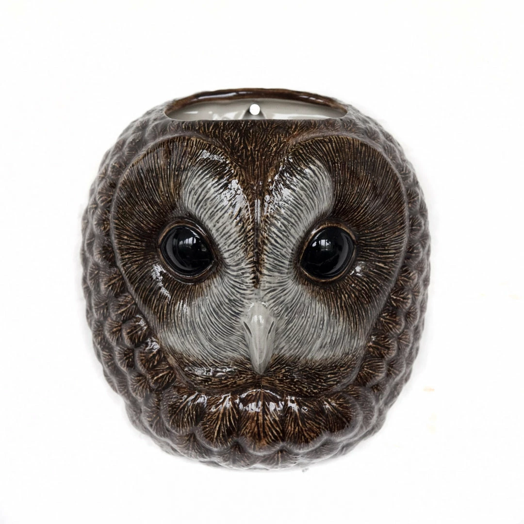 Best Pirce 🤩 Quail Ceramics Tawny Owl Wall Vase 🎁 3 Quail Ceramics Tawny Owl Wall Vase