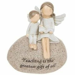 Joe Davies Teaching Is The Greatest Gift Of All, Sentimental Pebble Angel Figure