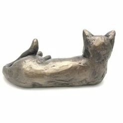 Frith - Tinkabelle Laying Down Cat Sculpture By Paul Jenkins