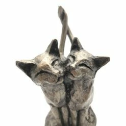 Frith Sculptures Frith - Two's Company Double Cat Sculpture By Paul Jenkins