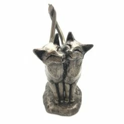 Frith Sculptures Frith - Two's Company Double Cat Sculpture By Paul Jenkins
