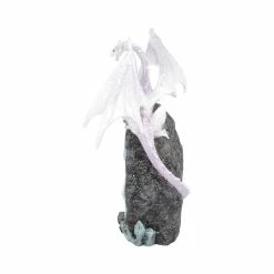 Nemesis Now White Dragon Crystal Light Up Ornament Glacial Custodian