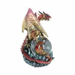 Cheap 🥰 Nemesis Now Red Dragon Snowglobe Ornament Ruby Oracle Figurine ✨ 9 Nemesis Now Red Dragon Snowglobe Ornament Ruby Oracle Figurine