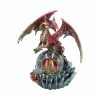 Nemesis Now Red Dragon Snowglobe Ornament Ruby Oracle Figurine