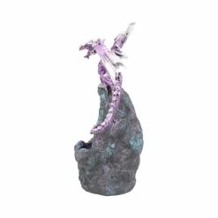 Nemesis Now Purple Dragon Crystal Light Up Ornament Amethyst Crystal Guard