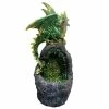 Nemesis Now Green Dragon Crystal Light Up Ornament Emerald Crystal Guard