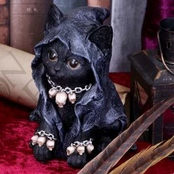 Reapers Feline Cat Figure Cloaked Grim Reapers Cat By Nemesis Now