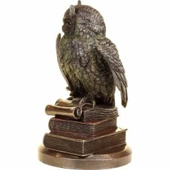 Owl On Books Figure Ulula By Nemesis Now