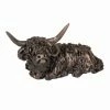 Hot Sale 😍 Frith - Dougal Miniature Highland Cow Sitting Sculpture By Veronica Ballan ⭐ 2 Frith - Dougal Miniature Highland Cow Sitting Sculpture By Veronica Ballan