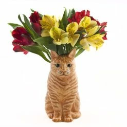 Cheap โค๏ธ Quail Ceramics Vincent Ginger Cat Large Flower Vase ๐ 8 Quail Ceramics Vincent Ginger Cat Large Flower Vase