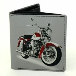 Golunski Retro Gents Leather Wallet With Motorbike Design