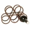 Shared Earth Kitchenware Recycled Bike Chain 5 Bottle - Wine Rack Bronze Coloured Fair Trade