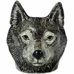 Quail Ceramics Wolf Face Egg Cup