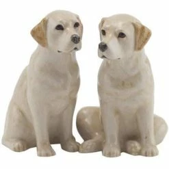 Quail Ceramics Golden Labrador Salt & Pepper Shakers
