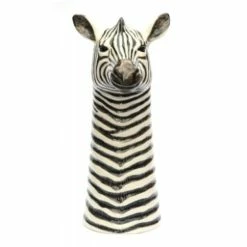 Quail Ceramics Zebra Flower Vase