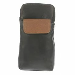 Black & Tan Leather Glasses Case By Golunski